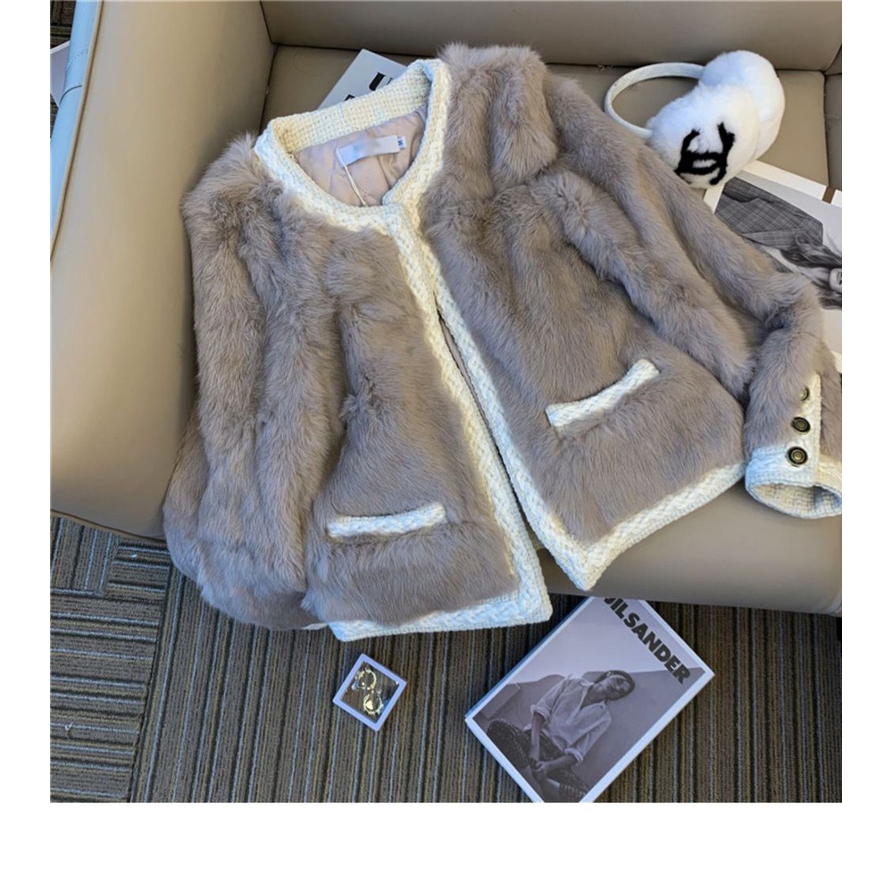 Áo Khoác Lông Một Mảnh Phong Cách Trẻ Trung Thời Trang Mùa Đông 2022 Mới