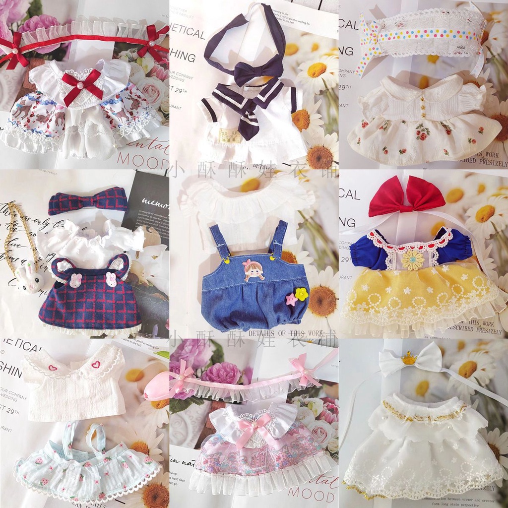 Búp Bê Em Bé Mặc Váy Cotton 20cm 20cm Thiết Kế Dễ Thương