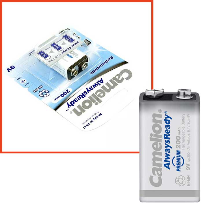 Pin sạc Pin vuông 9V Camelion 200 mAh vỉ 1 viên chính hãng
