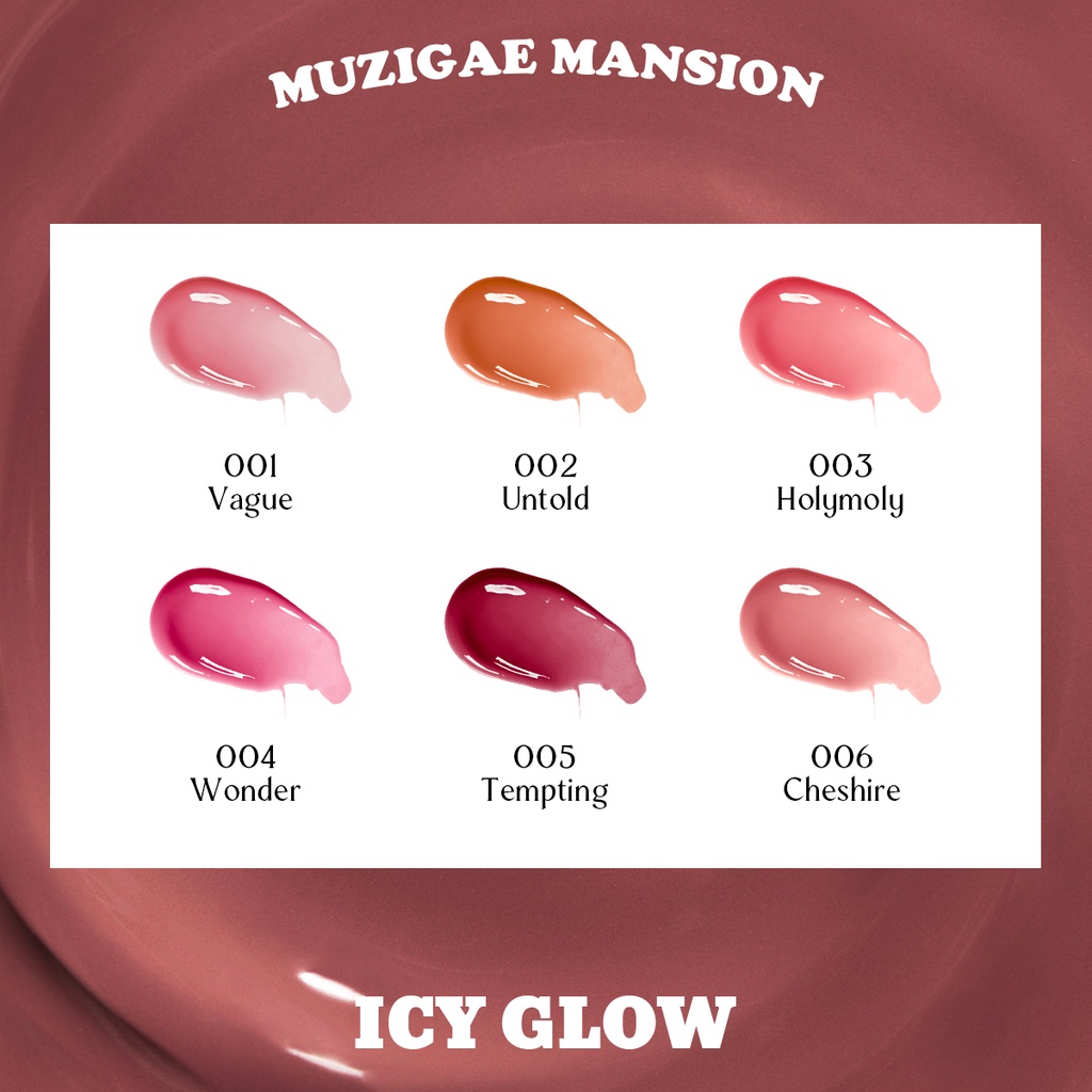 ICY GLOW 5.3ml | Son tint Vegan Chống Thấm Nước