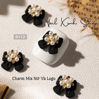 [ Mới ] Set charm nơ mix + charm logo