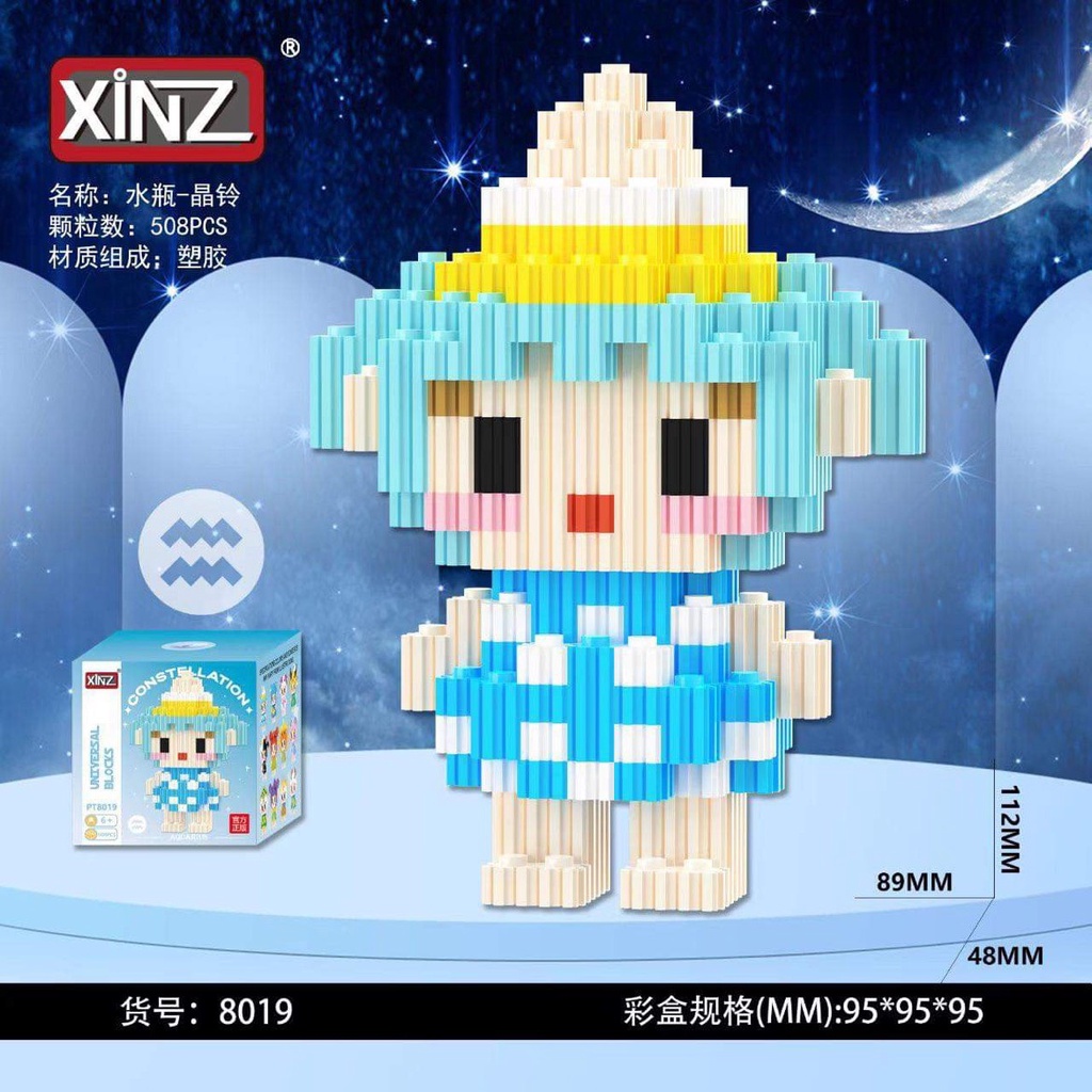 Mô Hình Đồ Chơi Lắp Ráp 12 Cung Hoàng Đạo Size Mini