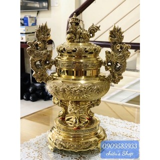 Đỉnh lư đồng cao 34cm