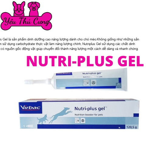 Gel Dinh Dưỡng Cho Chó Mèo Nutri-Plus Virbac 120.5g-YÊU THÚ CƯNG