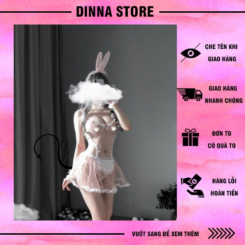 Hóa trang cosplay hóa trang thỏ xinh sexy quyến rũ gợi cảm kèm tất