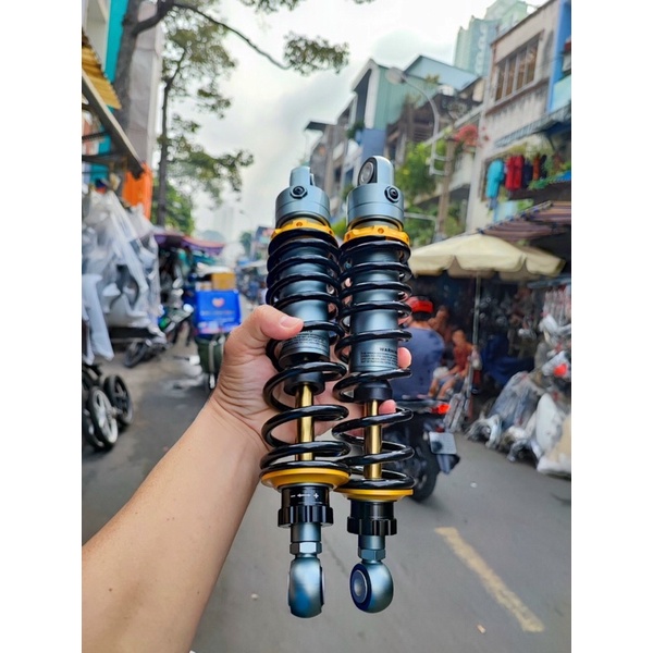 Phuộc Sau Niron Black Lông Đền Vàng Không Bình Dầu Gắn Wave,Deam,Si,Jupiter