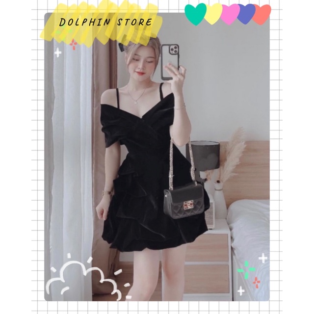 BIGSIZE Đầm trễ vai bigsize