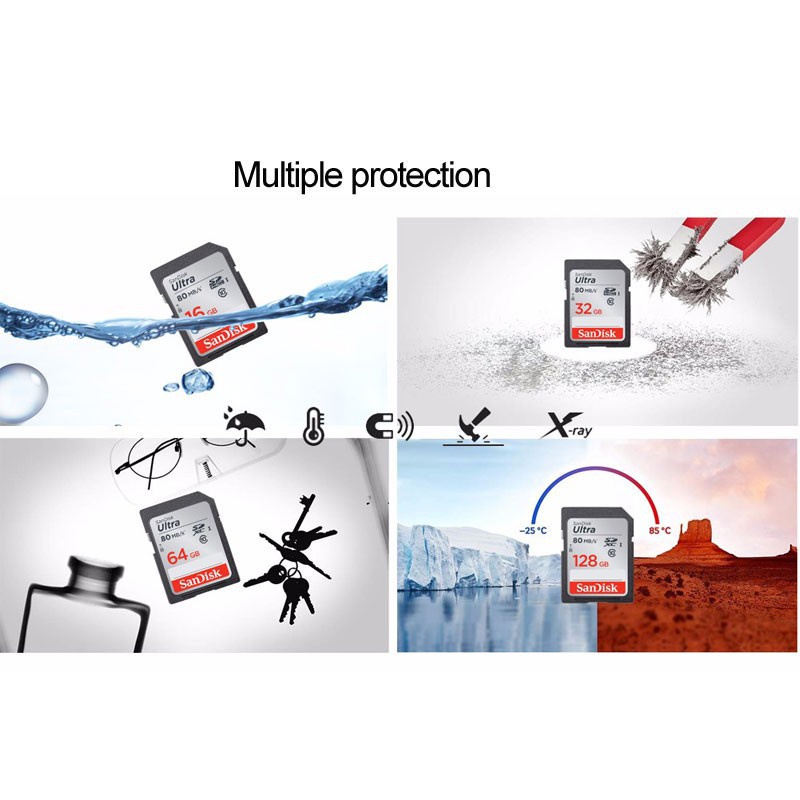Thẻ Nhớ SD 16GB 32GB 64GB 128GB 256GB 80MB / s Canon Nikon SLR 16GB 32GB 64GB 128GB 256GB Chuyên Dụng
