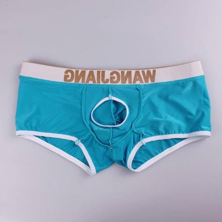 Quần Lót Boxer Dệt Kim Lụa Lạnh Dáng Rộng Chữ U Có Túi Nâng Dành Cho Nam Giới Mới
