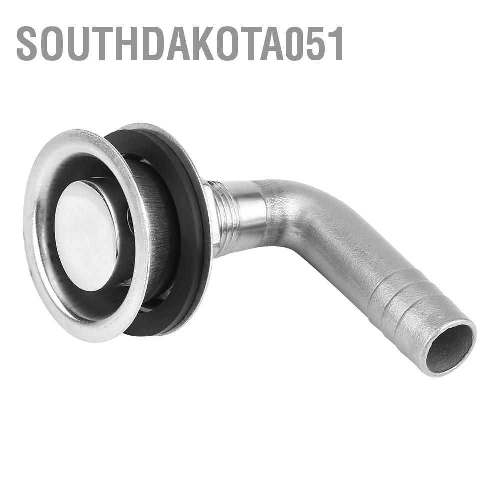 Southdakota051 90 ° Thuyền hàng hải bằng thép không gỉ Ống xả khí nạp nhiên liệu cho ống 5/8 "
