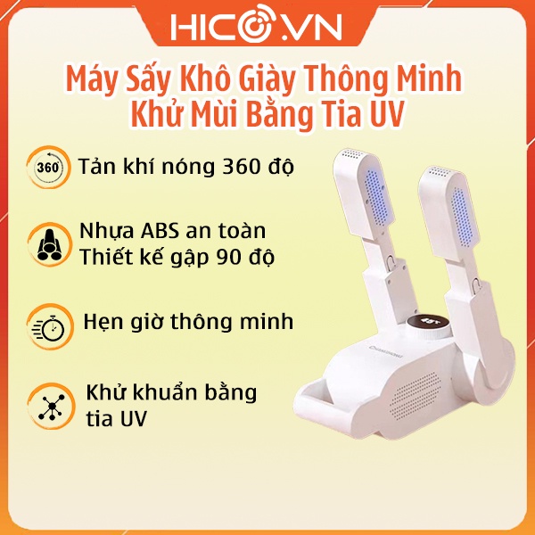 Máy Sấy Giầy Khử Khuẩn Nhanh 3 Chiều ML18T , Máy Làm Khô Giày Khử Mùi Giầy Có Thể Nới Dài Và Có Tia UV Diệt Khuẩn