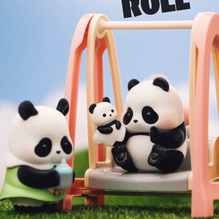 Mô Hình Gấu Trúc Cuộn Tròn Trang Trí Nhà Trẻ