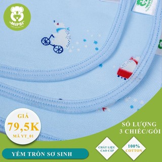Yếm tròn sơ sinh mipbi cho bé