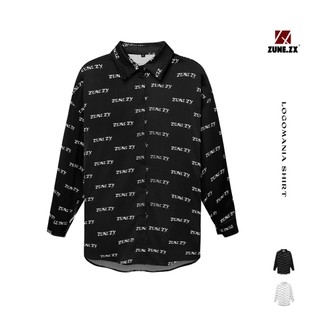 Áo sơ mi tay dài LOGOMANIA SHIRT (Trắng) - ZUNEZX