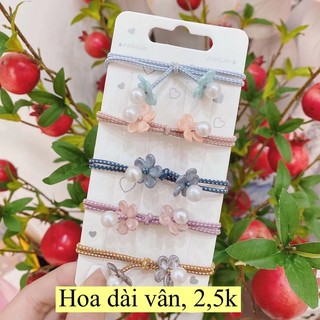 Cột tóc các màu nữ xinh xắn