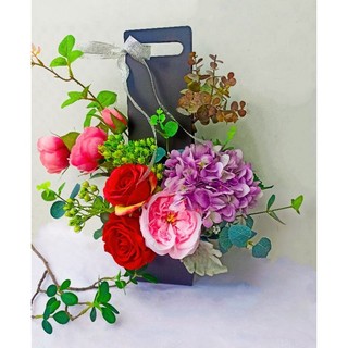 Thanh lý Giỏ hoa lụa  giả trang trí nội thất _ Trang trí nhà cửa_ Văn phòng_ Studio