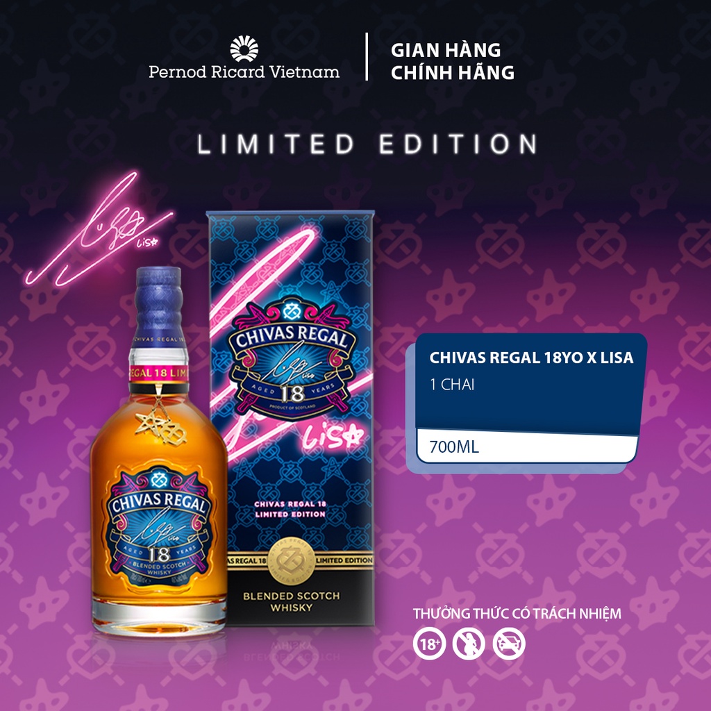 Rượu Whisky Chivas Regal 18YO LISA 700ml Nồng Độ Alc 40% Phiên Bản Giới Hạn