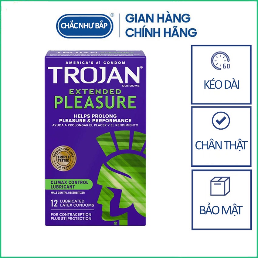 Bao cao su kéo dài thời gian quan hệ Trojan Extended