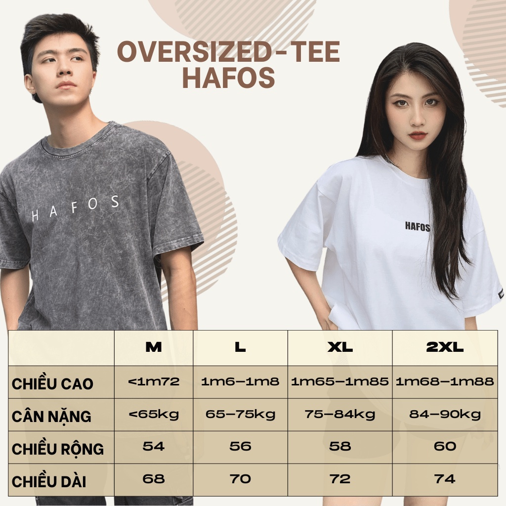 Áo thun unisex TEE WASH cổ tròn cotton phom rộng dành cho nam nữ- HAFOS - GUTTI