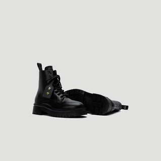 Giày Chunky boot da nam The Wolf màu đen