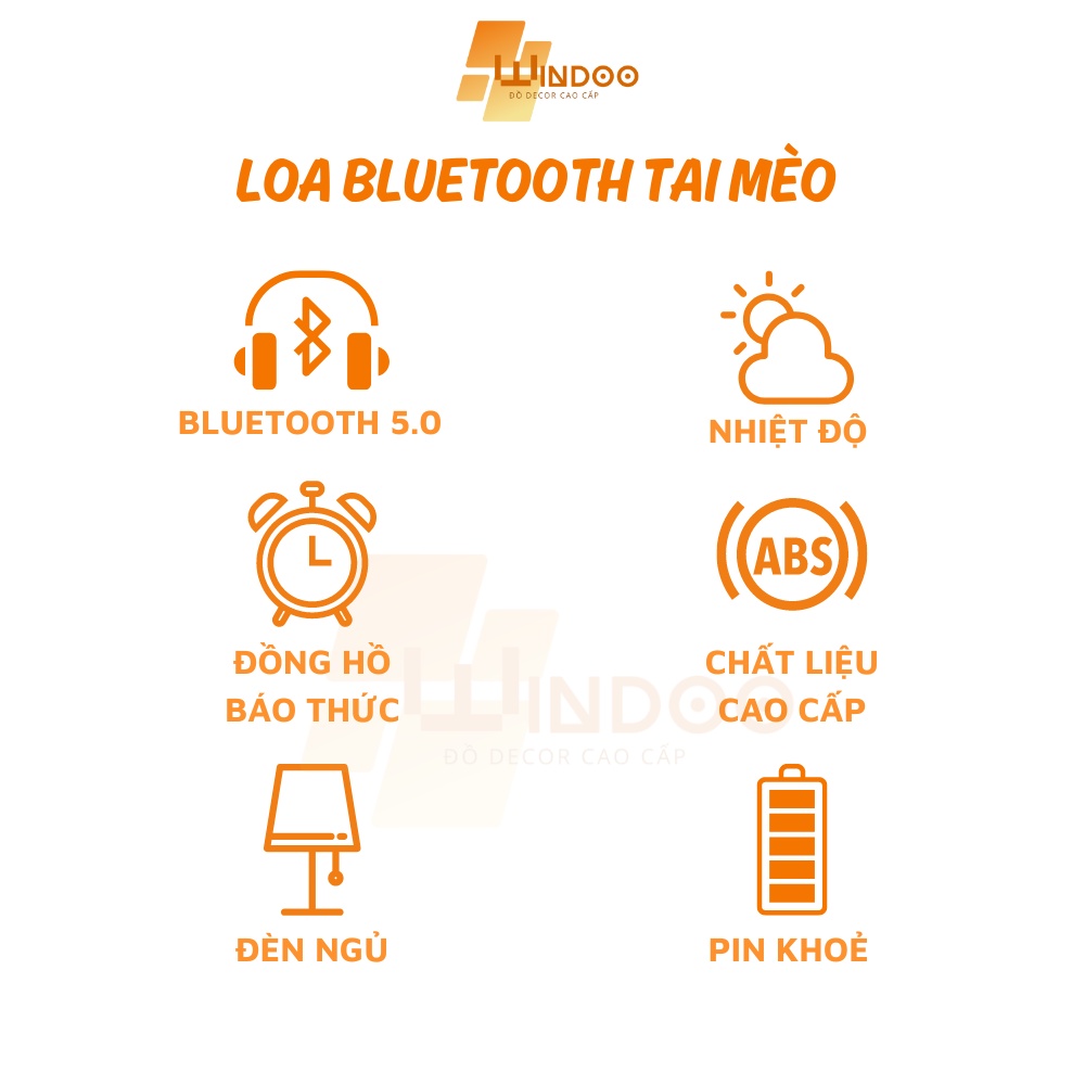 Loa bluetooth đồng hồ báo thức có đèn ngủ để bàn