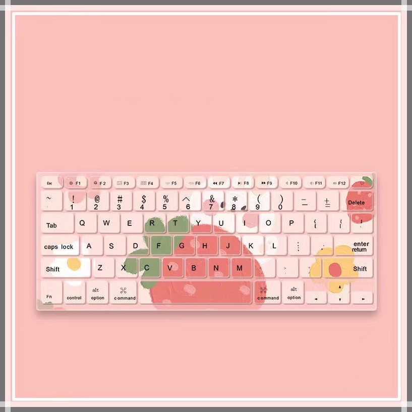 For MacBook Keyboard cover New Pro 2020Air13.3/A2179 A2337 New Macbook M2 Air 13.3 2018 Pro 13 touch bar A1932 A1466 Cartoon keyboard cover A1708