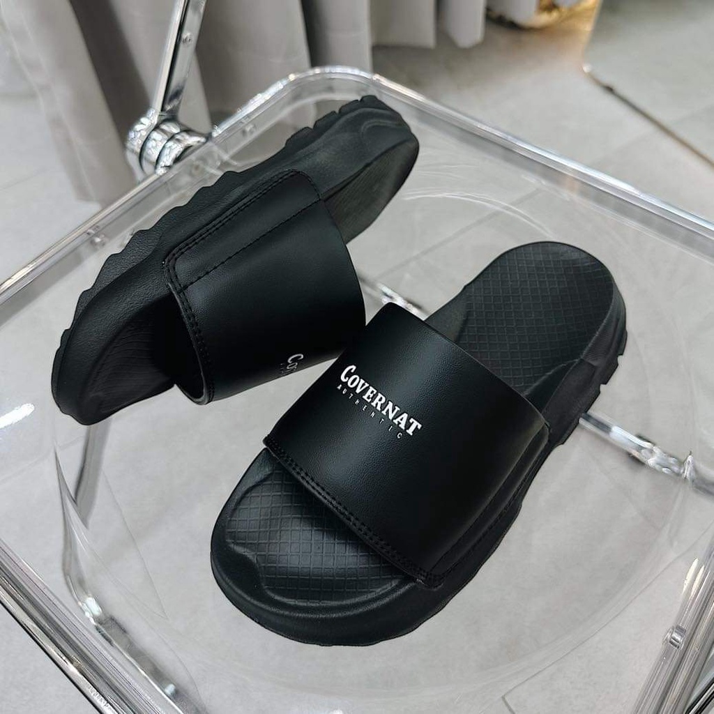 Dép Covernat Logo Chữ C Nữ Nam Kiểu Dáng Quai Ngang Phong Cách Unisex