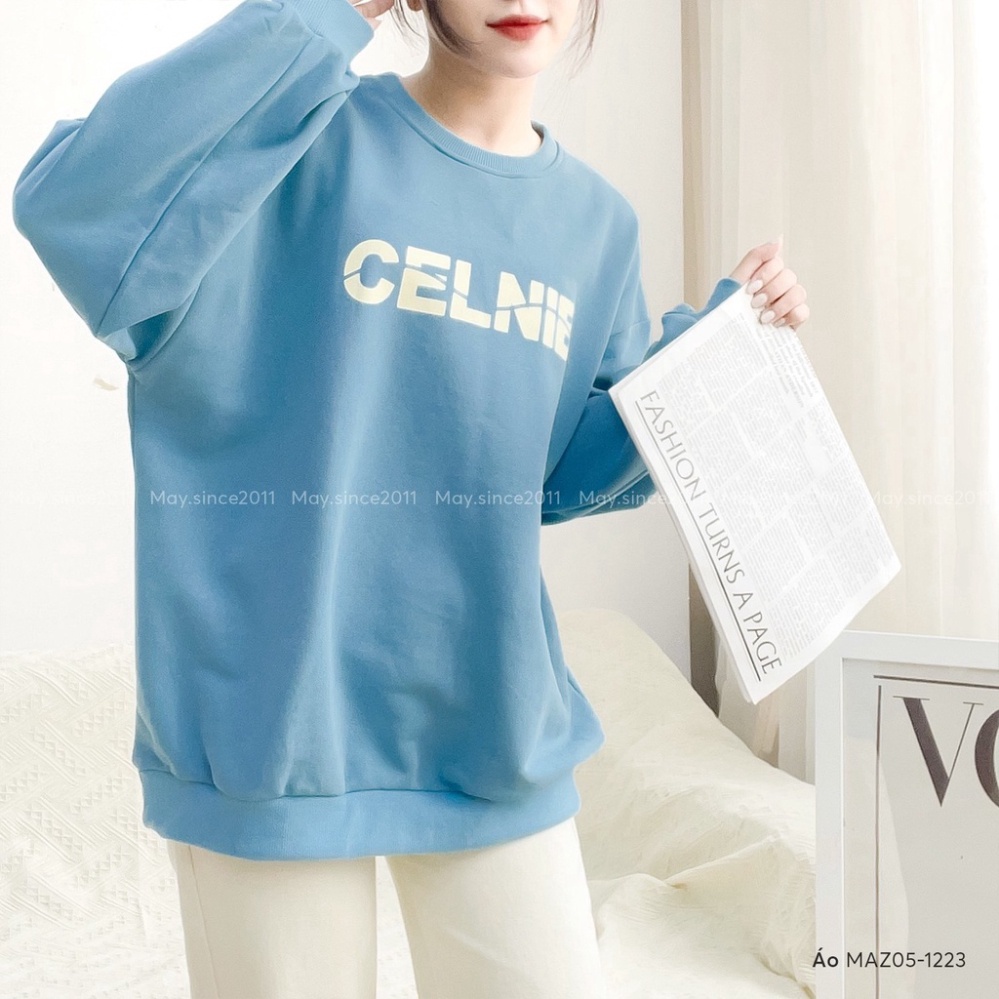 Áo Nỉ Da Cá MAY.SINCE2011 In Chữ Celnie Cá Tính MAZ05-1223