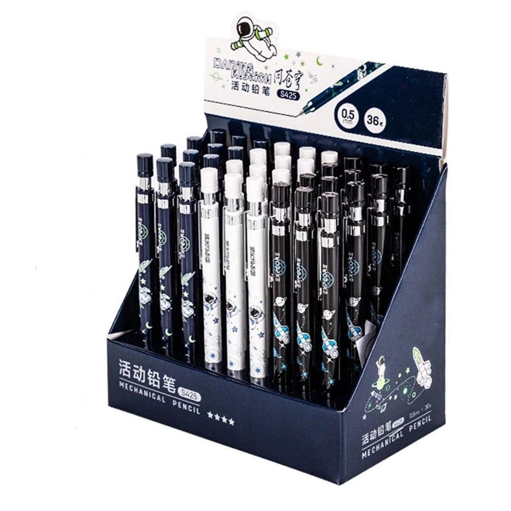 Bút Chì Bấm Cơ Học Ngòi 0.5mm In Hình Phi Hành Gia Dễ Thương