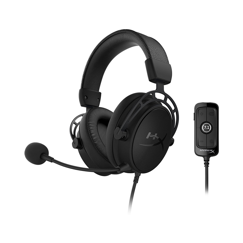 Tai nghe HyperX Cloud Alpha S Black/Blue Gaming, Âm thanh vòm 7.1  - Bảo hành 24 tháng, đổi mới 100%