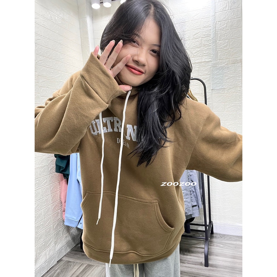 Áo Khoác hoodie Nỉ bông ULTRANET form rộng Unisex Nam Nữ 1HIT
