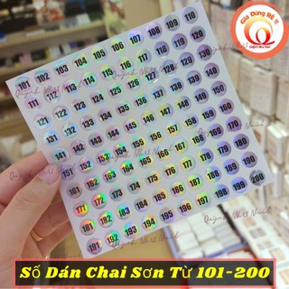Số Dán Chai Sơn