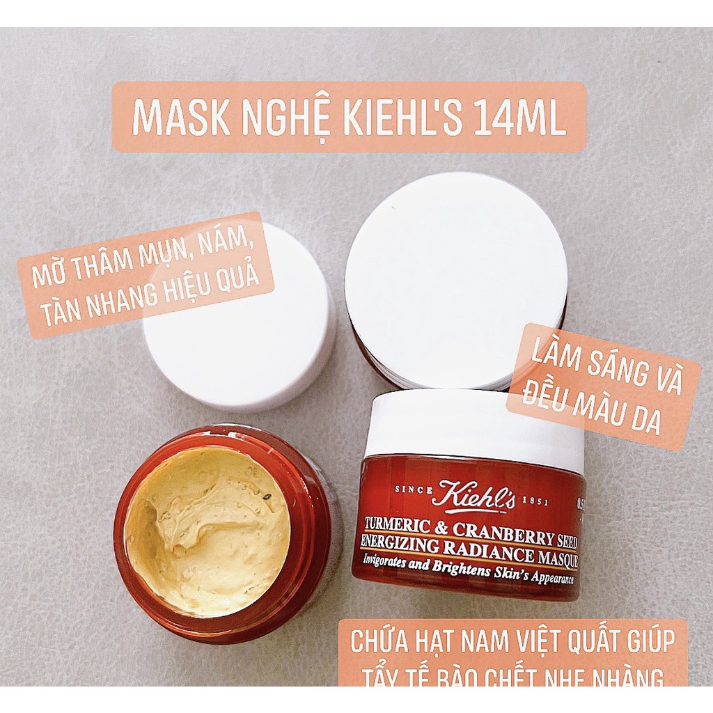 Mặt Nạ Làm Sáng, Mờ Thâm Nám Chiết Xuất Nghệ Kiehls 14ml