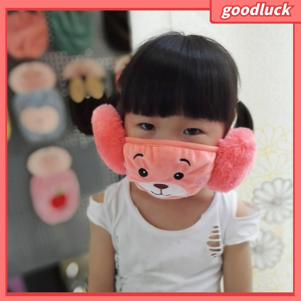 Khẩu Trang Bông Che Tai Chống Bụi Bảo Vệ Cho Bé