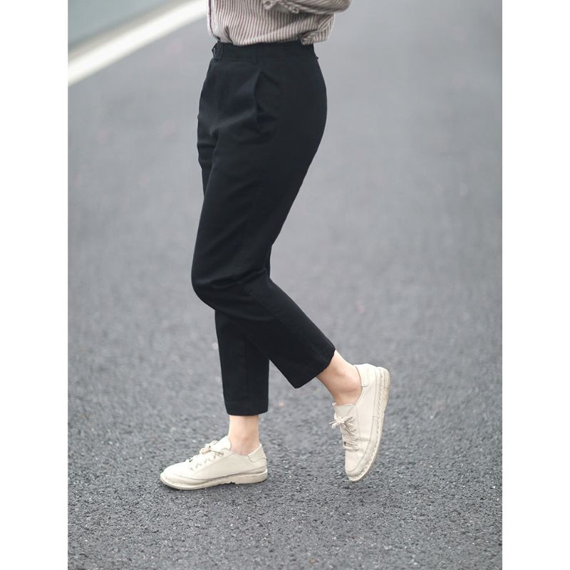 Quần baggy nữ KAMAKAhai túi chéo có khuy cài NU453