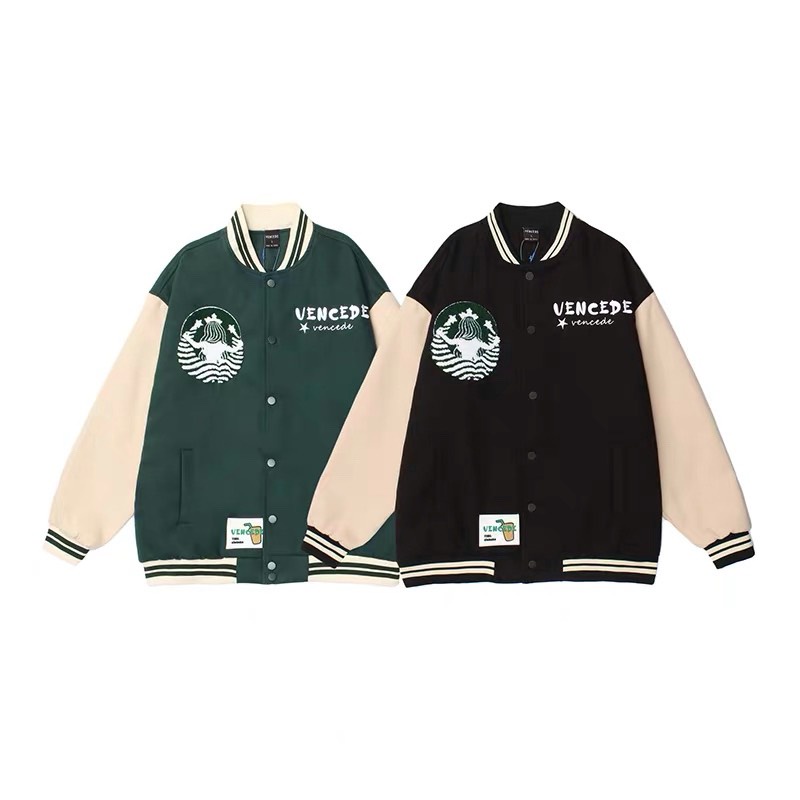 Áo khóc nỉ bomber varsity JACKET venced Mophus