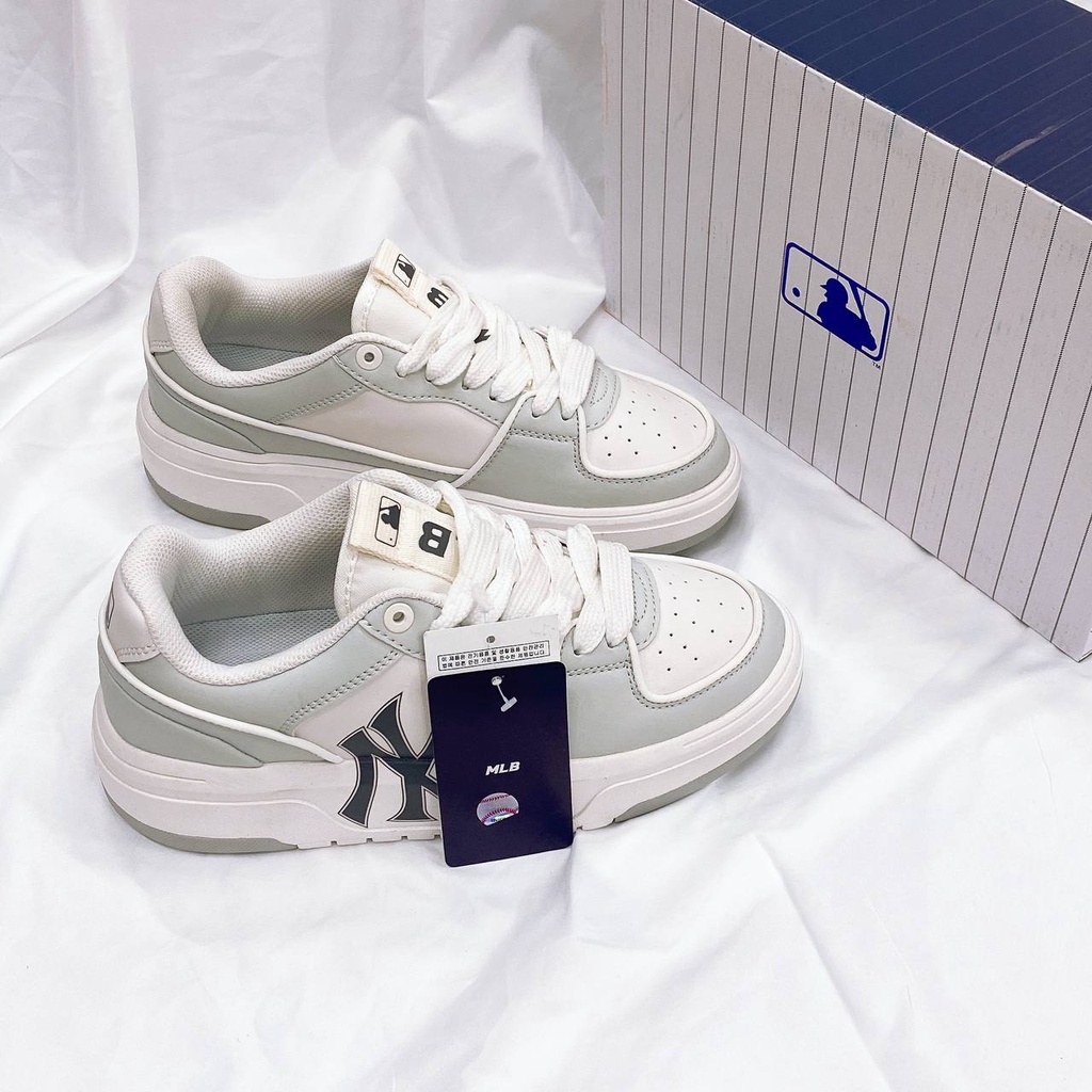 Giày thể thao sneaker Mlb liner xám ny đen bản cao cấp ảnh thật shop tự chụp+Freeship