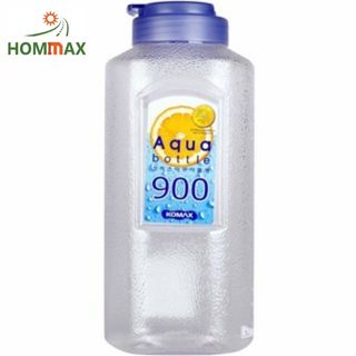 (KOMAX) Bình nước nhựa Komax 900ml, an toàn cho sức khỏe, nhập khẩu Hàn Quốc (màu nắp ngẫu nhiên)