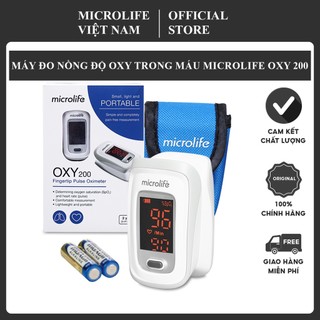 Máy đo nồng độ oxi trong máu microlife oxy200 | Thương Hiệu Thụy Sỹ Bảo Hành 24 Tháng