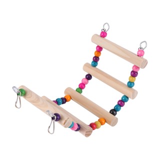 Bộ đồ chơi chim cưng, Thang gỗ Vẹt Lovebird, Xích đu, Cầu thang, Khung leo núi