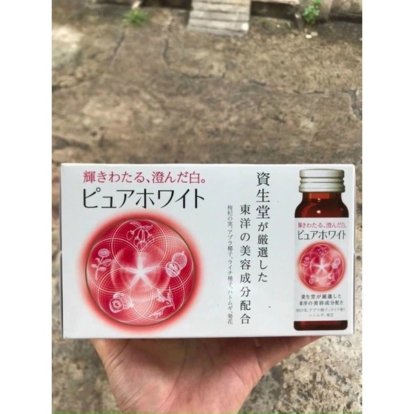 Nước uống Collagen làm trắng da Pure White Nhật Bản