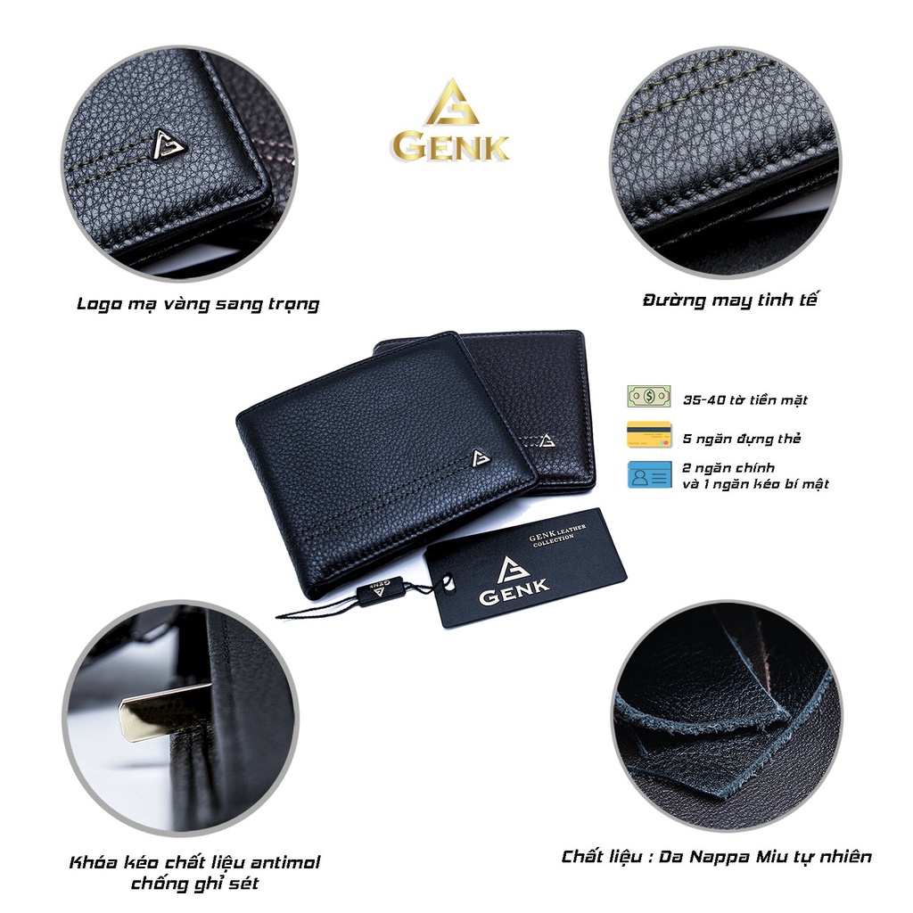 Ví Da Nappa Nam Cao Cấp Genk - GBLux01