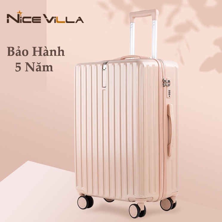Vali Thời Trang Nhựa Dẻo PP Nice villa Chống Va Đập Size 24inch
