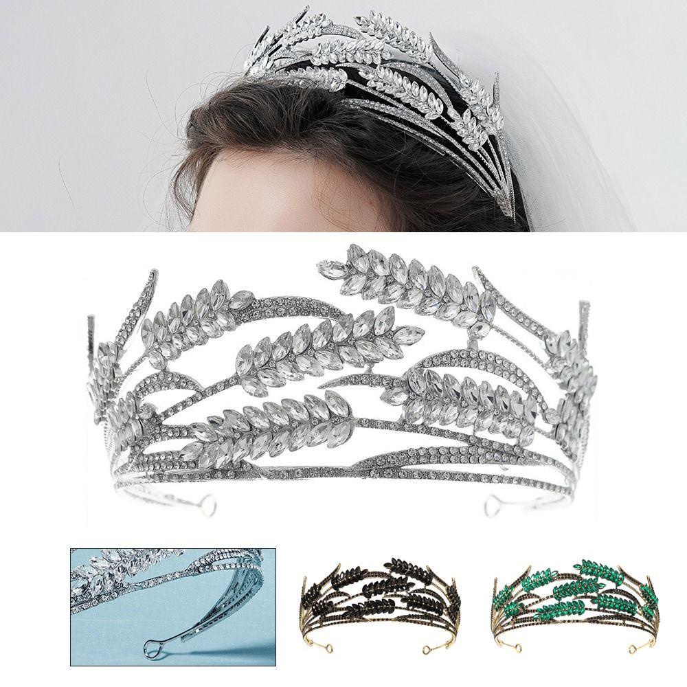 SUSANS Băng Đô Cài Tóc Hình Vương Miện Phong Cách Vintage Cho Cô Dâu