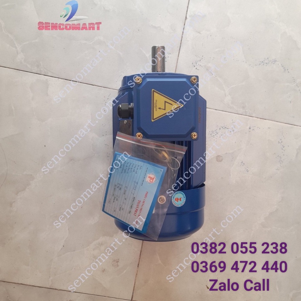 Động cơ motor điện 3 pha 380v 1,5kw vòng tua 1500v/p dây đồng 100%