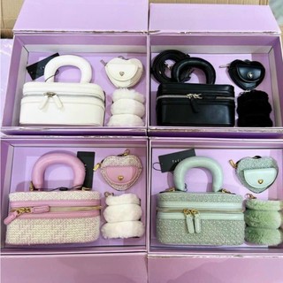 Túi cốp nữ mini Pedr melody kèm ví nhỏ trái tim và charm bông fullbox làm quà