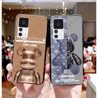 Ốp lưng Xiaomi 12T / 12T pro / K50 ultra mặt lưng ép kính in hình gấu đẹp