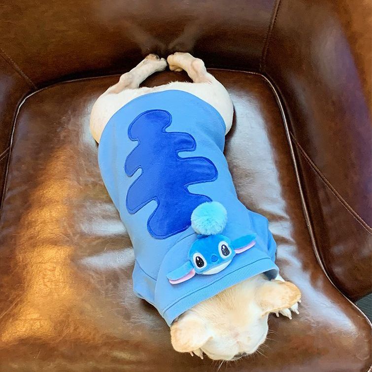 Áo Thu Đông In Hình Stitch Dễ Thương Cho Thú Cưng