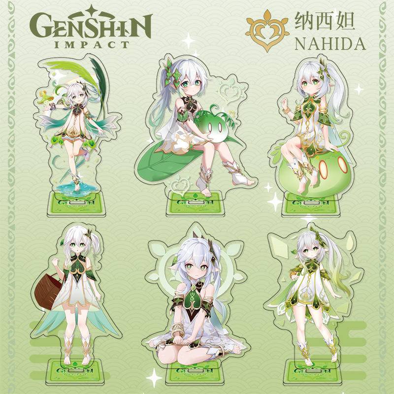 Mô Hình Đồ Chơi Đứng Để Bàn Bằng Acrylic 5 Kiểu Game Genshin Va Chạm NAHIDA Thích Hợp Làm Quà Tặng Cho Trẻ Em