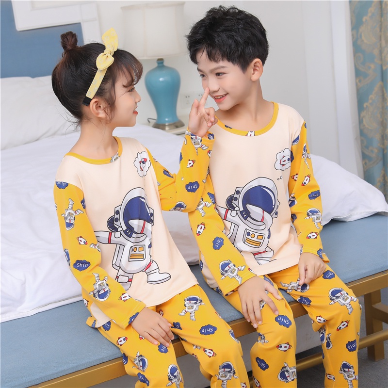 Mới Đồ Ngủ Tay Dài Thiết Kế Dễ Thương Cho Bé Gái